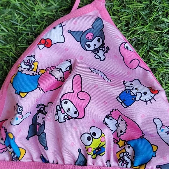 Sanrio Hello Kitty Pink Bralette Size Medium - Picture 2 of 5